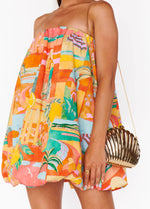 MU6133 Strapless Bubble Dress
