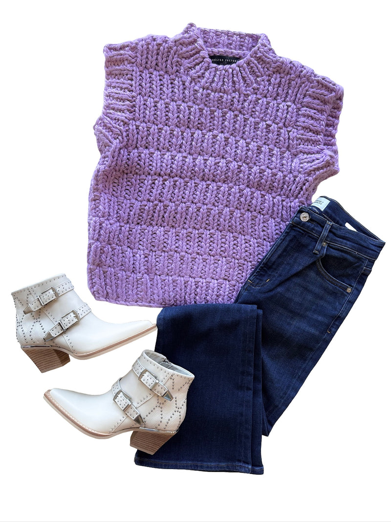 AA854 Lilac Sweater Vest