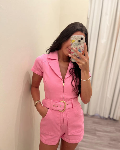 MU755 Outlaw Romper - Bubblegum Pink