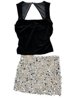 MU5310 Sequin All Night Skort