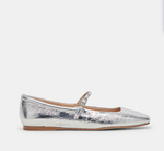 DV - Silver Leather Flats